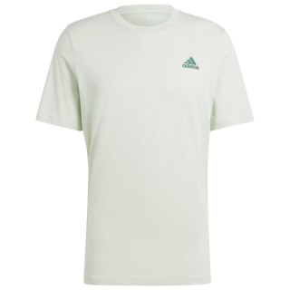 Koszulka męska adidas Essentials Single Jersey Embroidered Small Logo Tee jasnozielona IX0119 M Adidas