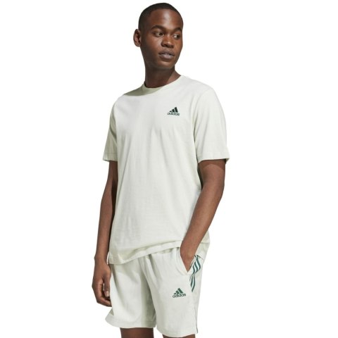 Koszulka męska adidas Essentials Single Jersey Embroidered Small Logo Tee jasnozielona IX0119 M Adidas
