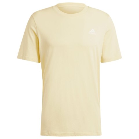 Koszulka męska adidas Essentials Single Jersey Embroidered Small Logo żółta IX0121 2XL Adidas