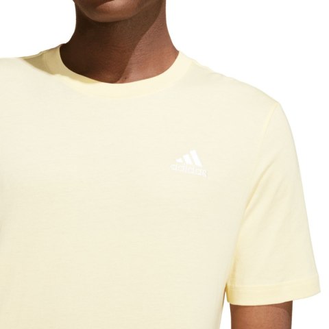 Koszulka męska adidas Essentials Single Jersey Embroidered Small Logo żółta IX0121 S Adidas