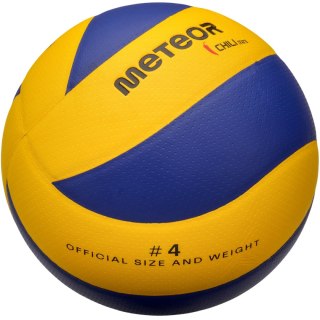 Piłka siatkowa Meteor Chili Pu Mini żółto-niebieska 10088 4 Meteor