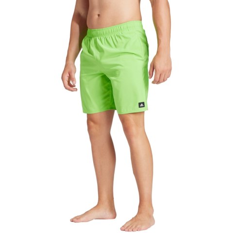 Spodenki kąpielowe męskie adidas Solid CLX Classic-Length limonkowe IR6217 S Adidas