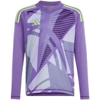 Koszulka bramkarska dla dzieci adidas Tiro 24 Competition Long Sleeve Goalkeeper fioletowa IN0430 116cm Adidas teamwear