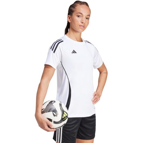 Koszulka damska adidas Tiro 24 Jersey biało-czarna IS1024 L Adidas teamwear