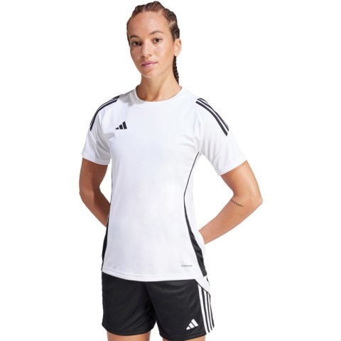 Koszulka damska adidas Tiro 24 Jersey biało-czarna IS1024 XL Adidas teamwear