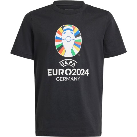 Koszulka dla dzieci adidas Euro24 czarna IT9307 164cm Adidas
