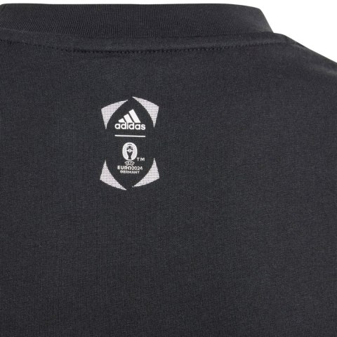Koszulka dla dzieci adidas Euro24 czarna IT9307 164cm Adidas