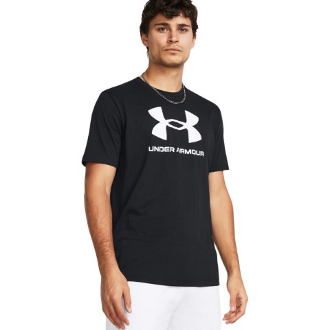 Koszulka męska Under Armour Sportstyle Logo czarna 1382911 001 L Under Armour