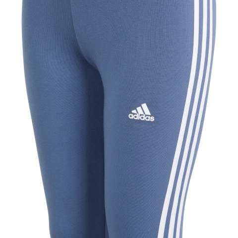 Legginsy dla dzieci adidas Essentials 3-Stripes Cotton Tights niebieskie IS2633 152cm Adidas