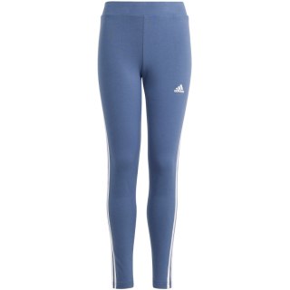 Legginsy dla dzieci adidas Essentials 3-Stripes Cotton Tights niebieskie IS2633 164cm Adidas