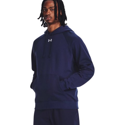 Bluza męska Under Armour Rival Fleece Hoodie granatowa 1379757 410 L Under Armour