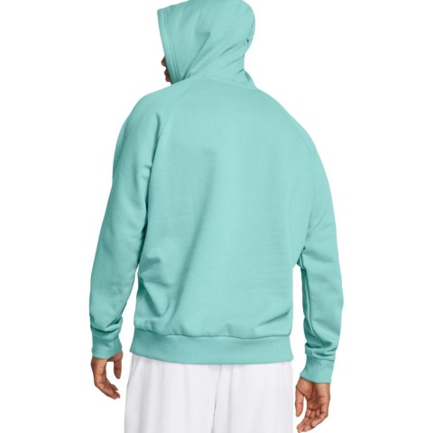 Bluza męska Under Armour Rival Fleece Hoodie miętowa 1379757 482 M Under Armour