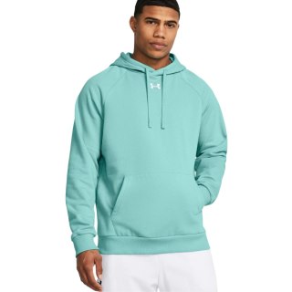 Bluza męska Under Armour Rival Fleece Hoodie miętowa 1379757 482 S Under Armour