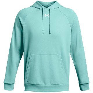 Bluza męska Under Armour Rival Fleece Hoodie miętowa 1379757 482 S Under Armour