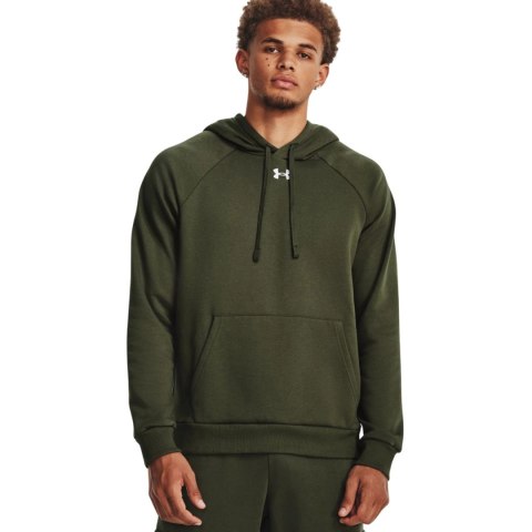 Bluza męska Under Armour Rival Fleece Hoodie oliwkowa 1379757 390 L Under Armour