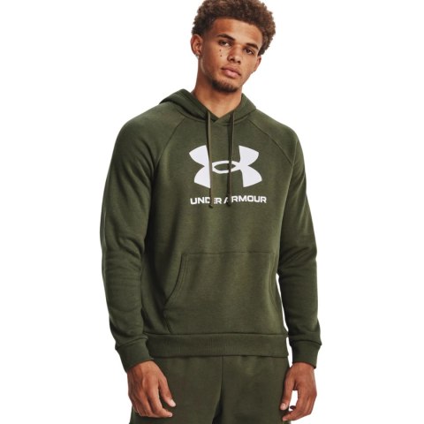Bluza męska Under Armour Rival Fleece Logo HD oliwkowa 1379758 390 S Under Armour