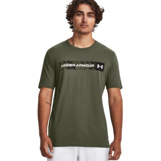 Koszulka męska Under Armour Camo Chest Stripe khaki 1376830 390 S Under Armour