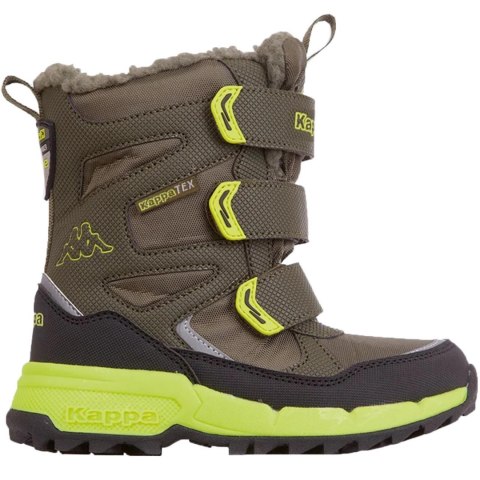 Buty dla dzieci Kappa Vipos Tex zielono-czarne 260902K 3133 Kappa Buty dla dzieci Kappa Vipos Tex zielono-czarne 260902K 3133 Kappa