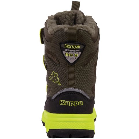 Buty dla dzieci Kappa Vipos Tex zielono-czarne 260902K 3133 Kappa Buty dla dzieci Kappa Vipos Tex zielono-czarne 260902K 3133 Kappa