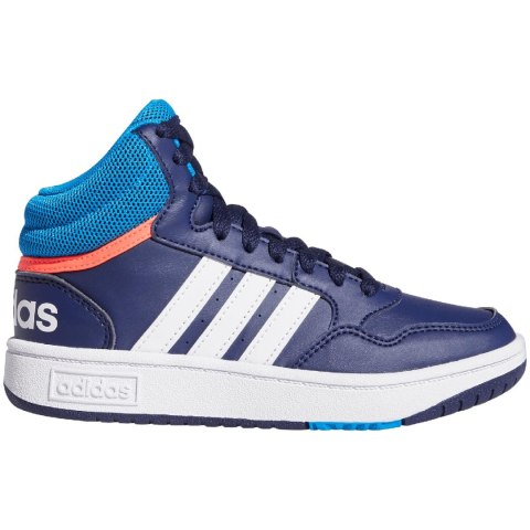 Buty dla dzieci adidas Hoops Mid granatowe GW0400 Adidas Buty dla dzieci adidas Hoops Mid granatowe GW0400 Adidas