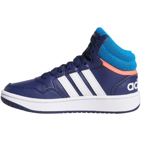 Buty dla dzieci adidas Hoops Mid granatowe GW0400 Adidas Buty dla dzieci adidas Hoops Mid granatowe GW0400 Adidas