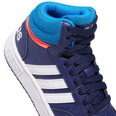 Buty dla dzieci adidas Hoops Mid granatowe GW0400 Adidas Buty dla dzieci adidas Hoops Mid granatowe GW0400 Adidas