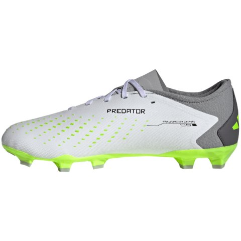 Buty piłkarskie adidas Predator Accuracy.3 L FG biało-szare GZ0014 Adidas Buty piłkarskie adidas Predator Accuracy.3 L FG biało-szare GZ0014 Adidas