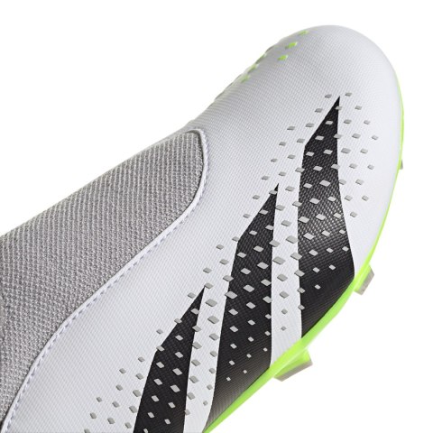 Buty piłkarskie dla dzieci adidas Predator Accuracy.3 Laceless FG biało-szare IF2265 Adidas Buty piłkarskie dla dzieci adidas Predator Accuracy.3 Laceless FG biało-szare IF2265 Adidas