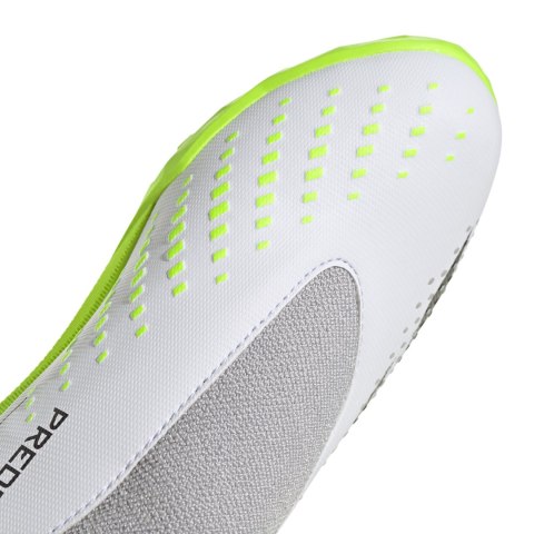 Buty piłkarskie dla dzieci adidas Predator Accuracy.3 Laceless TF biało-szare IE9436 Adidas Buty piłkarskie dla dzieci adidas Predator Accuracy.3 Laceless TF biało-szare IE9436 Adidas