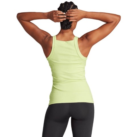 Koszulka damska adidas Top Aeroready Train Essentials Minimal Branding zielona HZ5628 Adidas Koszulka damska adidas Top Aeroready Train Essentials Minimal Branding zielona HZ5628 Adidas