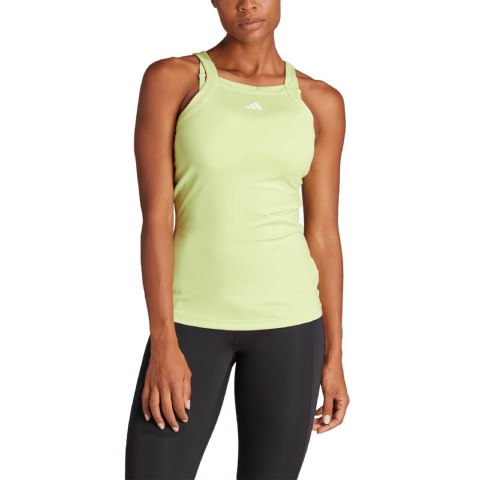 Koszulka damska adidas Top Aeroready Train Essentials Minimal Branding zielona HZ5628 Adidas Koszulka damska adidas Top Aeroready Train Essentials Minimal Branding zielona HZ5628 Adidas