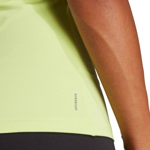 Koszulka damska adidas Top Aeroready Train Essentials Minimal Branding zielona HZ5628 Adidas Koszulka damska adidas Top Aeroready Train Essentials Minimal Branding zielona HZ5628 Adidas