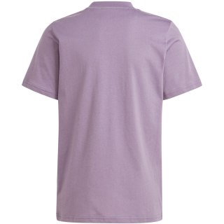 Koszulka dla dzieci adidas Essentials Big Logo Cotton Tee fioletowa IJ7061 Adidas