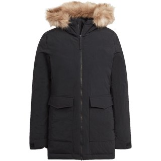 Kurtka damska adidas Parka Hooded Fur czarna IJ8260 Adidas