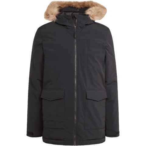 Kurtka męska adidas Parka Hooded Fur czarna IK0553 Adidas Kurtka męska adidas Parka Hooded Fur czarna IK0553 Adidas