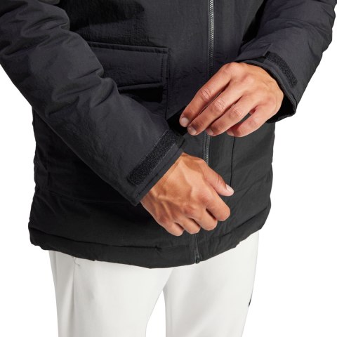Kurtka męska adidas Parka Hooded Fur czarna IK0553 Adidas Kurtka męska adidas Parka Hooded Fur czarna IK0553 Adidas