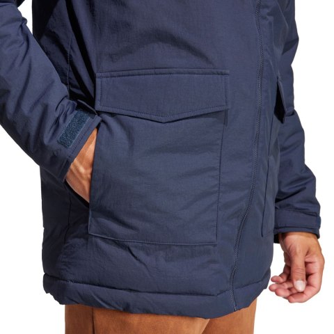 Kurtka męska adidas Parka Hooded Fur granatowa IK0552 Adidas Kurtka męska adidas Parka Hooded Fur granatowa IK0552 Adidas