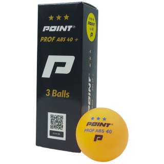 Piłeczki do ping ponga Point Prof ABS40 *** 3 szt. pomarańczowe Point