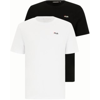 Koszulka męska Fila Brod 2pak biała, czarna FAM0083 83072 4XL Fila