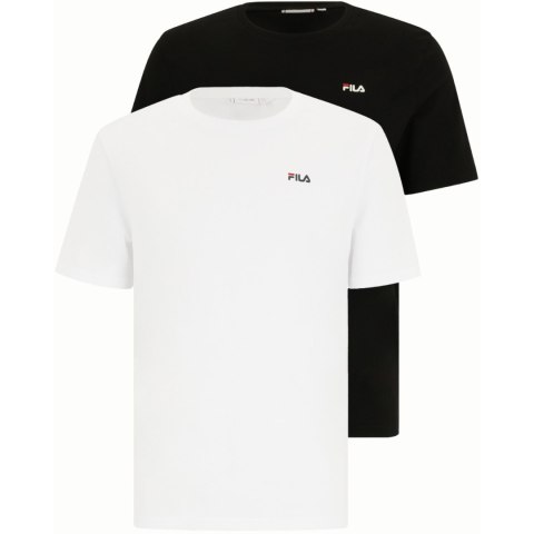 Koszulka męska Fila Brod 2pak biała, czarna FAM0083 83072 4XL Fila