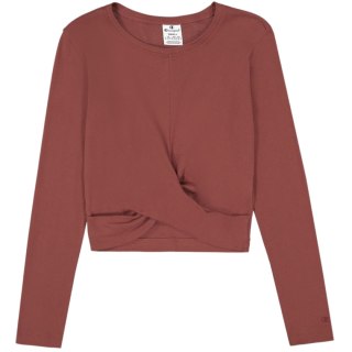 Koszulka damska Champion Crewneck Croptop brązowa 117435 MS524 S Champion