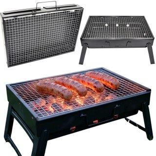 GRILL OGRODOWO TURYSTYCZNY SKŁADANY 43x29x23CM