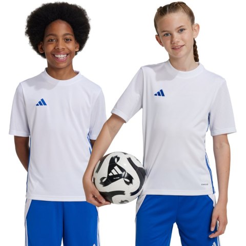 Koszulka dla dzieci adidas Tabela 23 Jersey biało-niebieska JJ1154 152cm Adidas teamwear