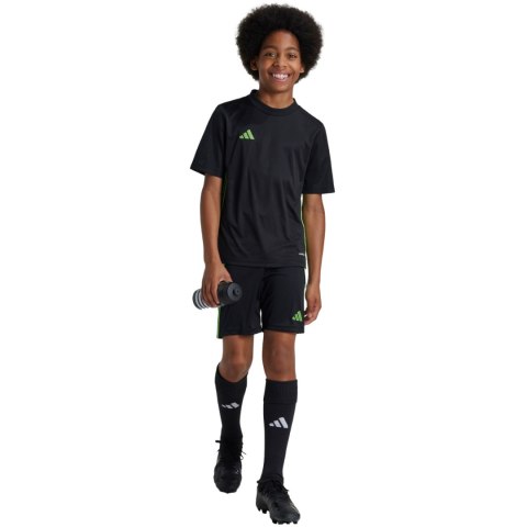 Koszulka dla dzieci adidas Tabela 23 Jersey czarno-limonkowa JJ1155 128cm Adidas teamwear