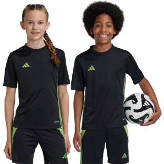 Koszulka dla dzieci adidas Tabela 23 Jersey czarno-limonkowa JJ1155 140cm Adidas teamwear