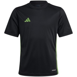 Koszulka dla dzieci adidas Tabela 23 Jersey czarno-limonkowa JJ1155 140cm Adidas teamwear