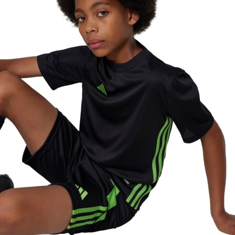 Koszulka dla dzieci adidas Tabela 23 Jersey czarno-limonkowa JJ1155 140cm Adidas teamwear