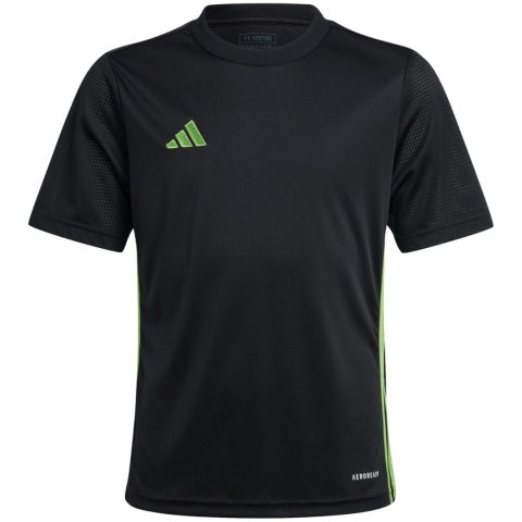 Koszulka dla dzieci adidas Tabela 23 Jersey czarno-limonkowa JJ1155 152cm Adidas teamwear