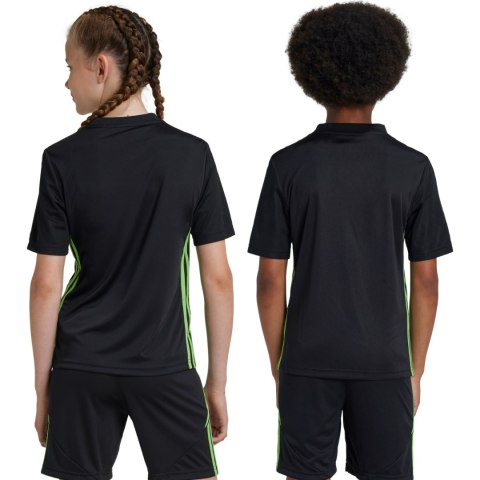 Koszulka dla dzieci adidas Tabela 23 Jersey czarno-limonkowa JJ1155 152cm Adidas teamwear