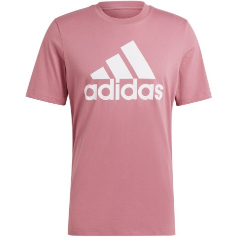Koszulka męska adidas Essentials Single Jersey Big Logo Tee różowa IX0137 M Adidas